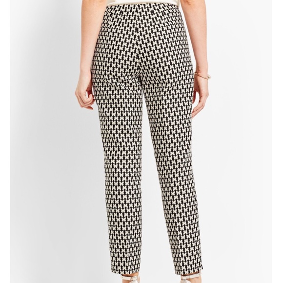Talbots RSVP Jacquard Butterfly Ankle Pants Size 2 - Picture 3 of 12